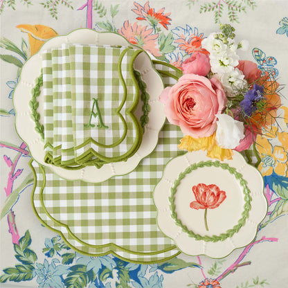 Tovaglioli Eloise Green Gingham (set da 4)