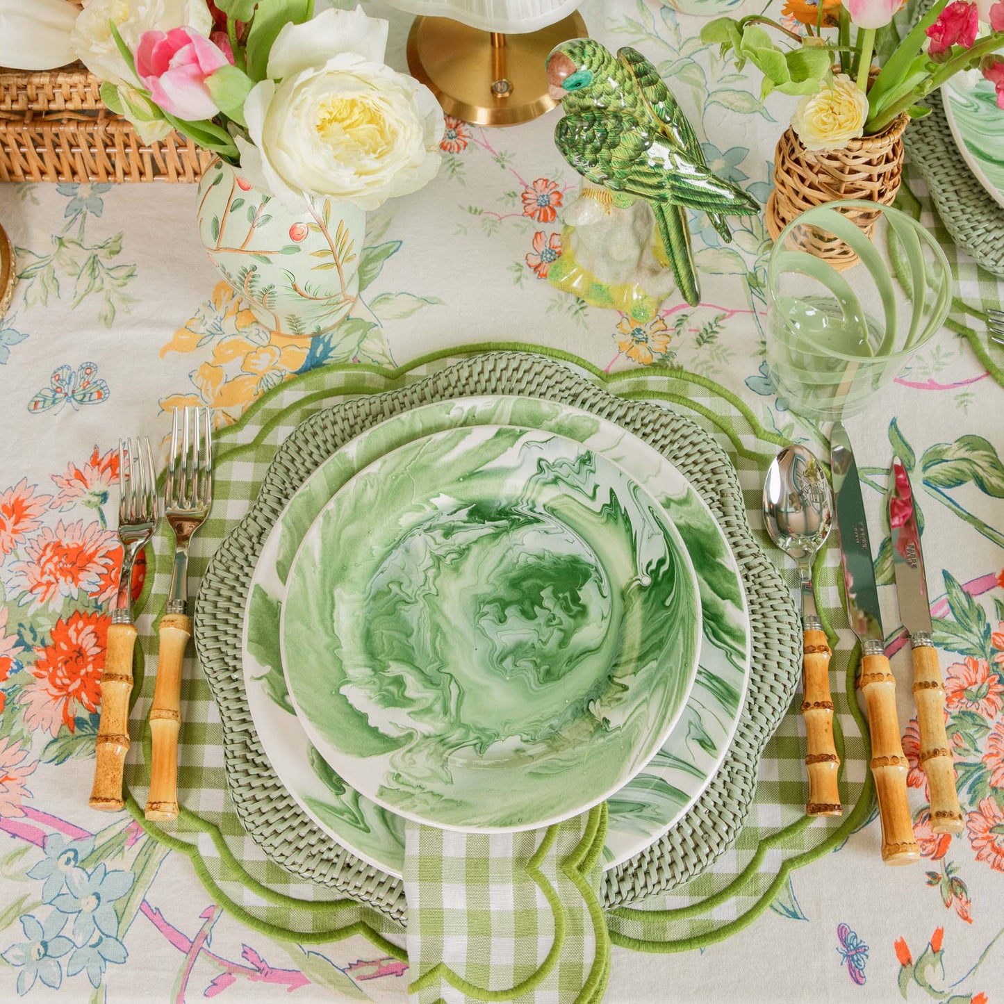 Piattini antipasto marmorizzati Julia Green (set da 4)