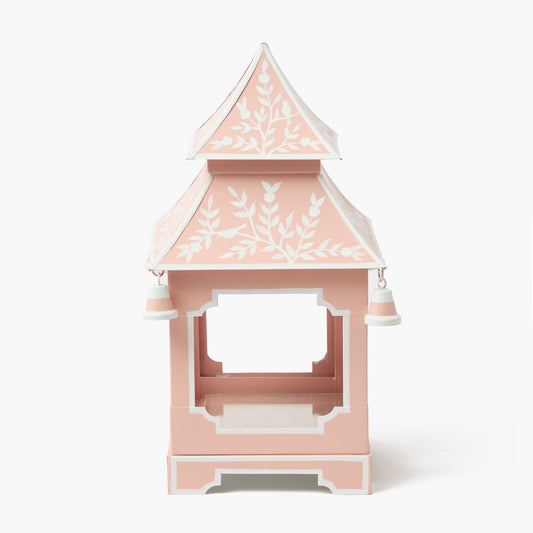 Lanterna Pagoda Chinoiserie Rosa