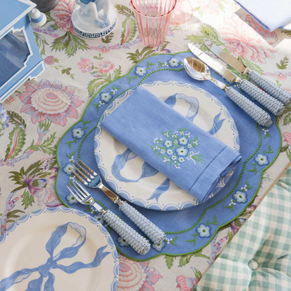 Piatto iniziale Marilyn Blue Bow