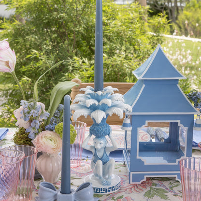 Portacandele Blue Monkey (coppia)