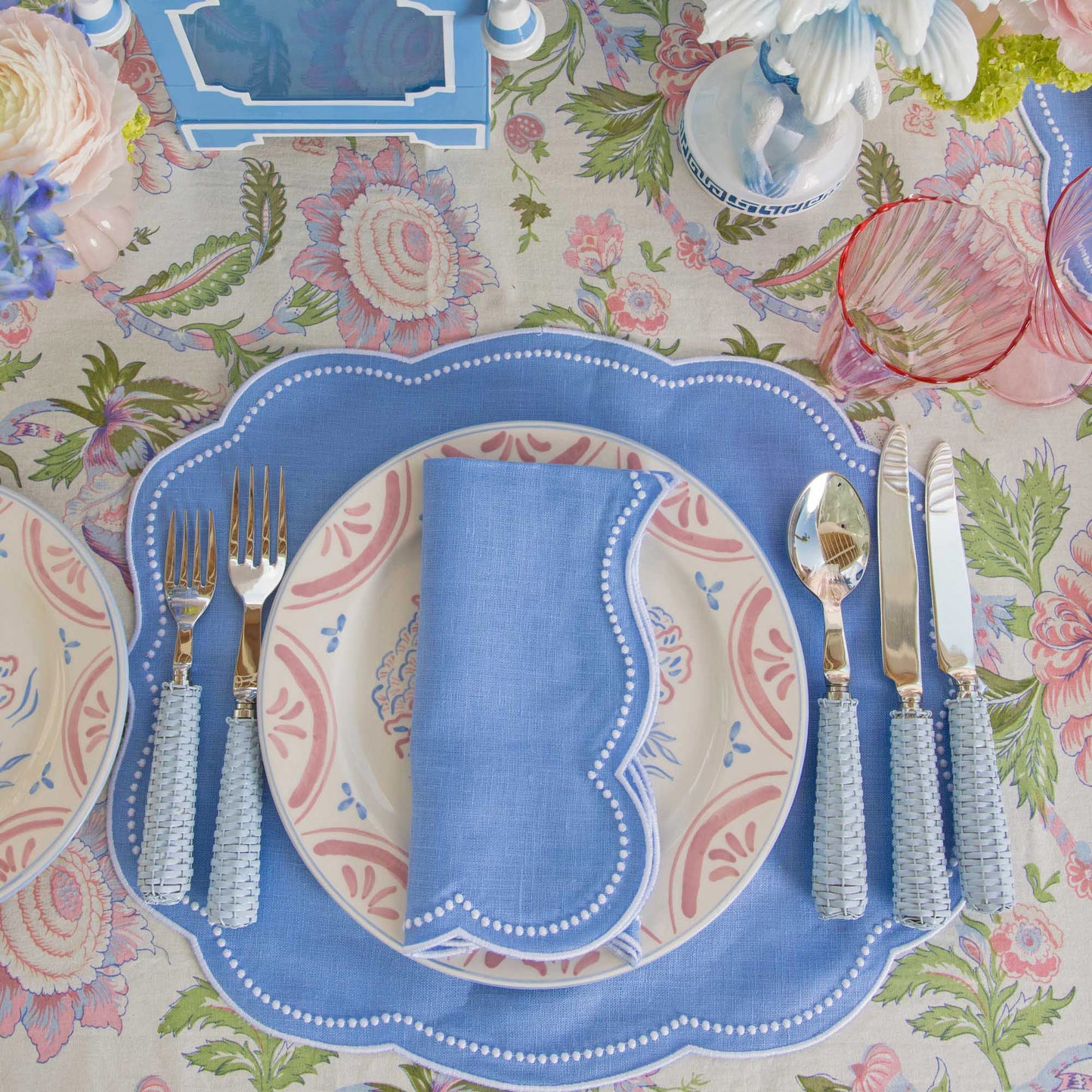 Tovagliette in lino Eloise Periwinkle (set da 4)