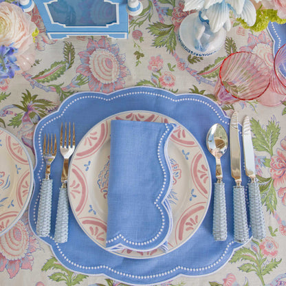Tovagliette in lino Eloise Periwinkle (set da 4)