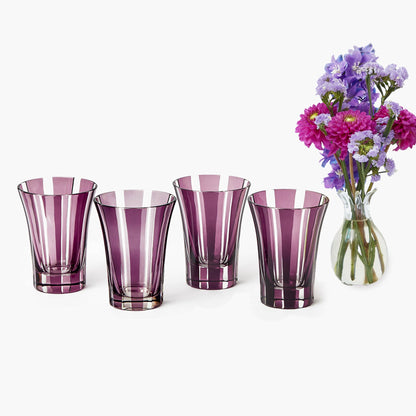 Bicchieri Positano viola (set da 4)