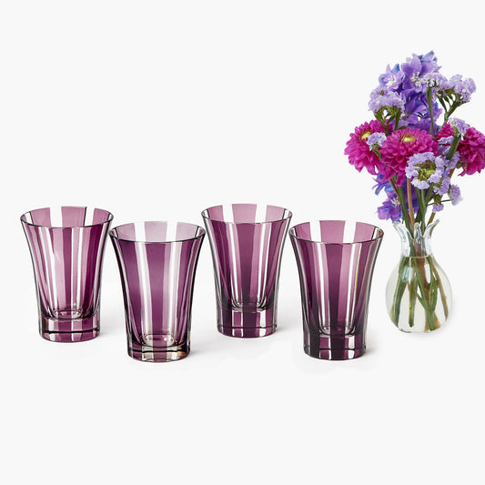 Bicchieri Positano viola (set da 4)