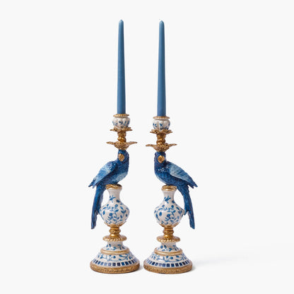 Set di candele Blue Parrot (blu polvere)