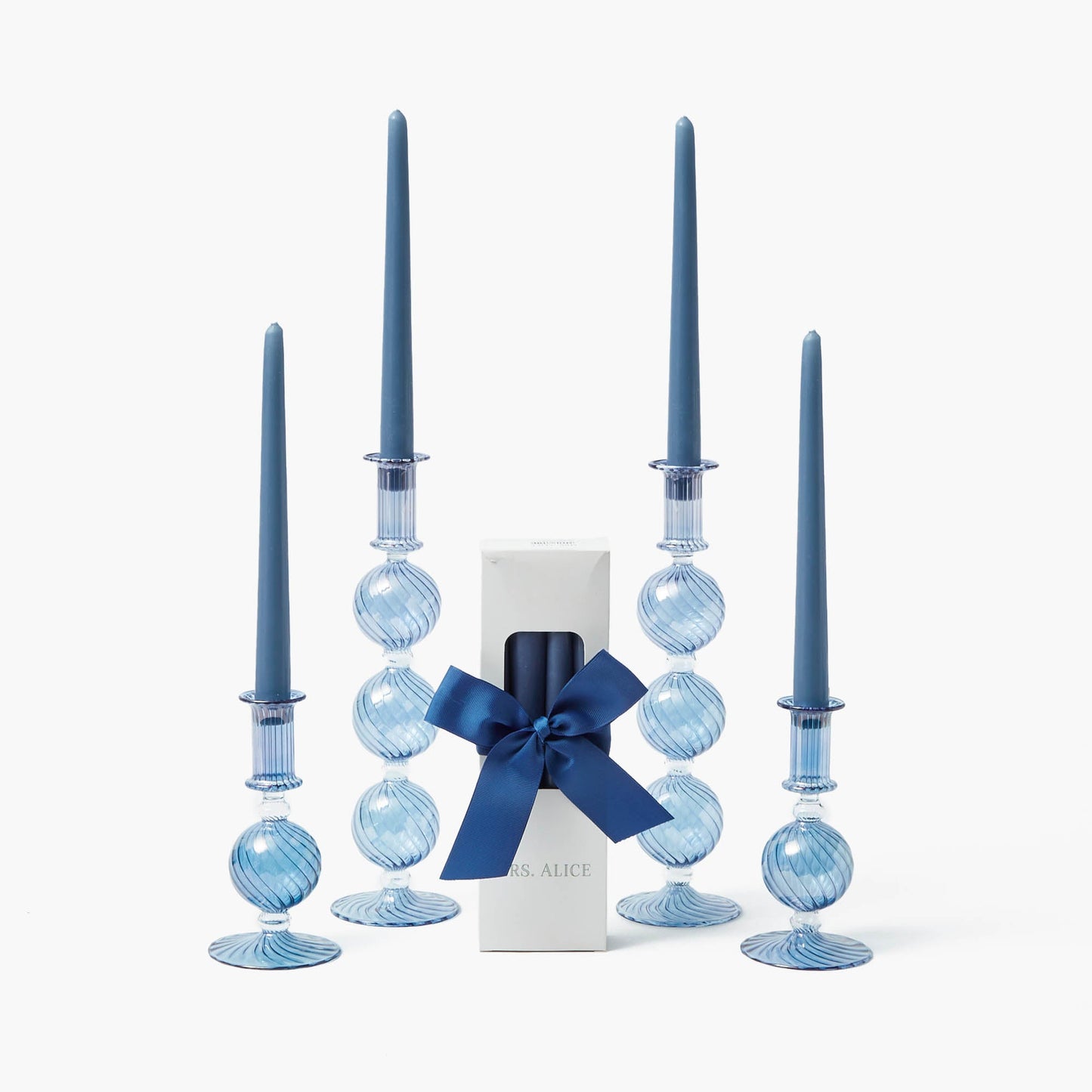 Set di candele Camille Azure (blu polvere)