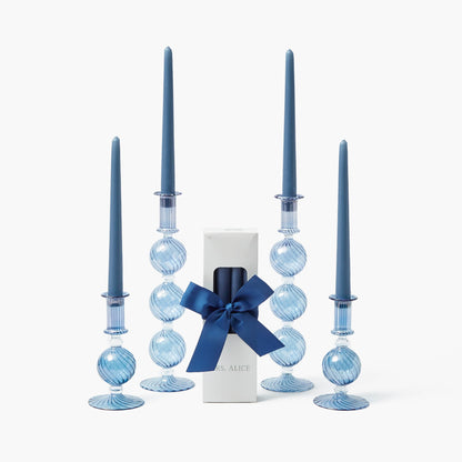 Set di candele Camille Azure (blu polvere)