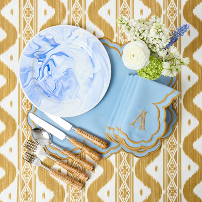 Tovaglia Ikat color caramello