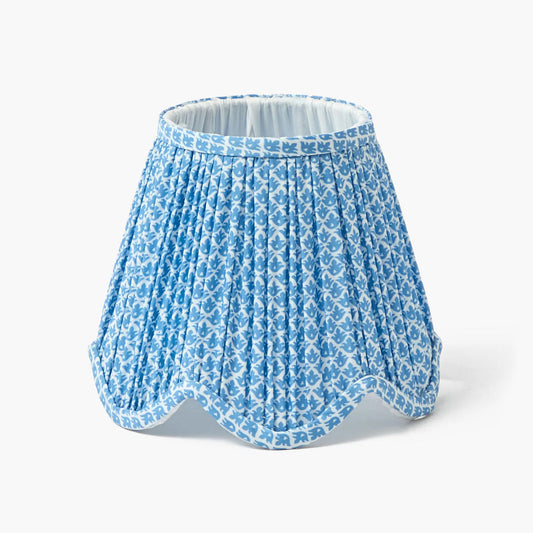 Paralume Blue Lotus Deep Scallop (18 cm)