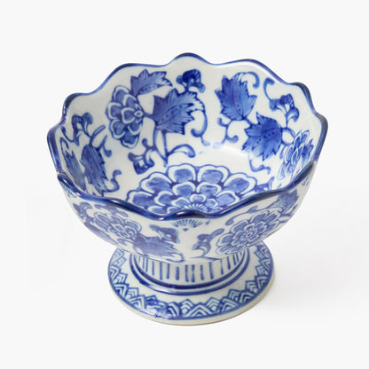 Ciotole da stuzzichino smerlate Chinoiserie (coppia)