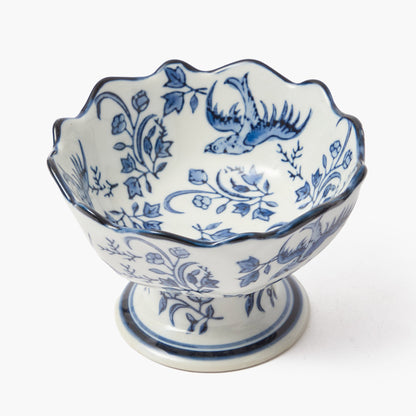 Ciotole da stuzzichino smerlate Chinoiserie (coppia)