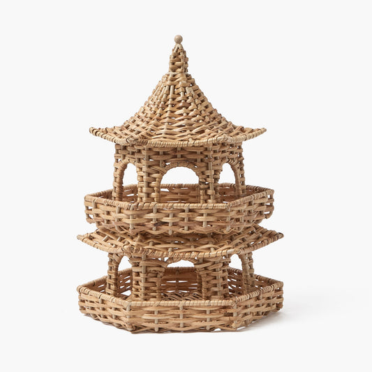 Lanterna Pagoda Thea Rattan - 30 cm