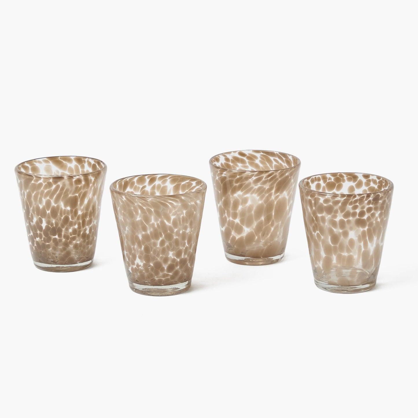 Bicchieri di sabbia screziati (set da 4)