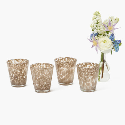 Bicchieri di sabbia screziati (set da 4)