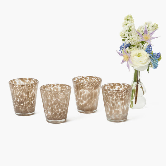 Bicchieri di sabbia screziati (set da 4)
