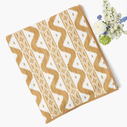 Tovaglia Ikat color caramello