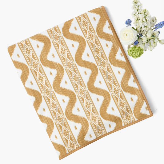 Tovaglia Ikat color caramello