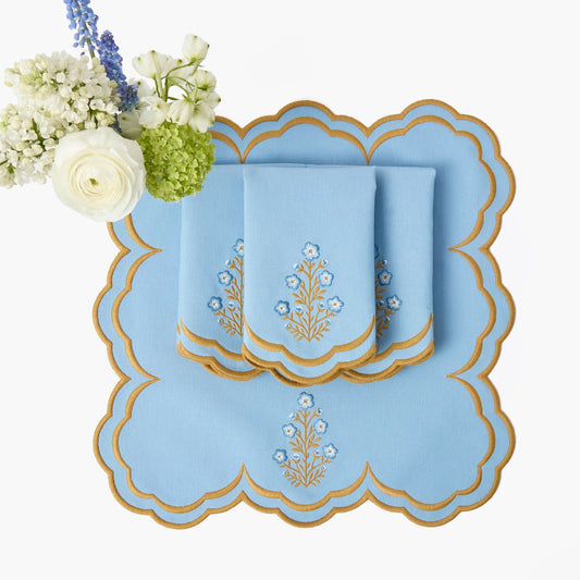 Tovaglioli Serena Blue Carnation (set da 4)
