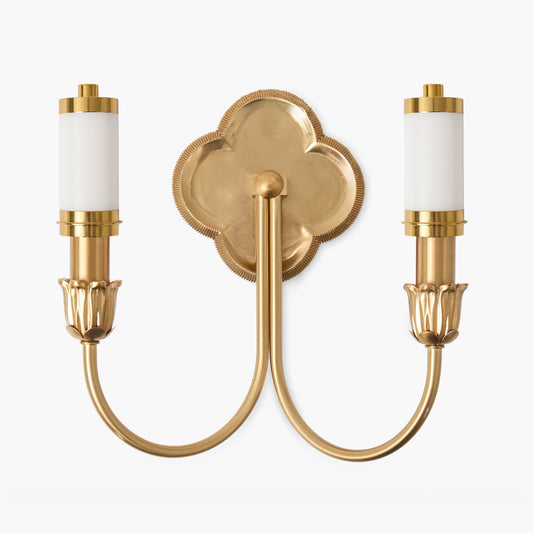 Lampada da parete doppia ricaricabile Quatrefoil