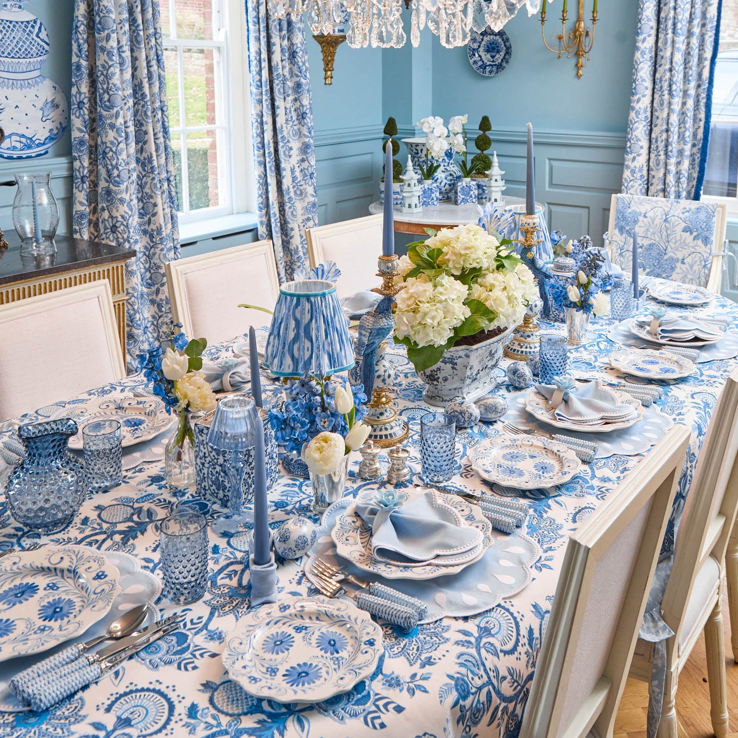 Piattini per antipasti Blue Flowers (set da 4)