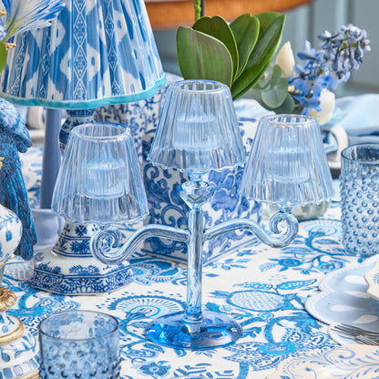 Candelabro Tealight Lanterna Blu