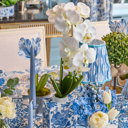 Orchidea finta in vaso Chinoiserie