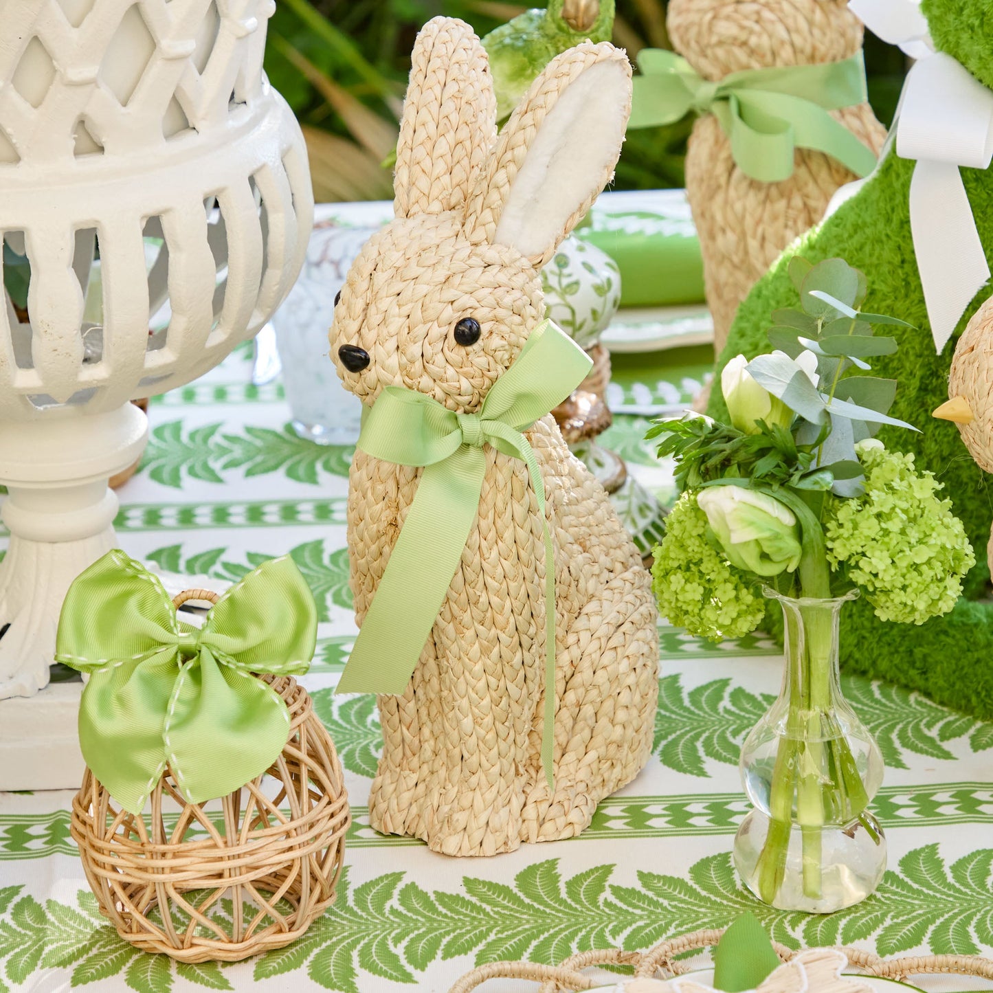 Set di decorazioni in rattan per prato