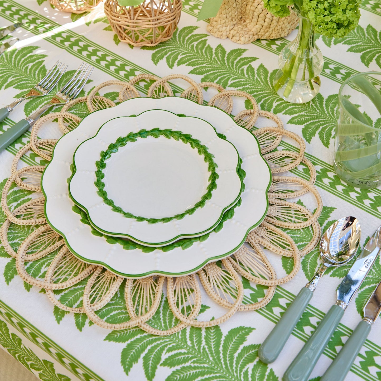 Piatto di partenza alloro verde