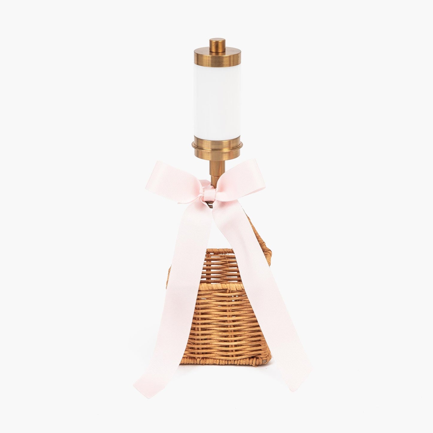 Lampada ricaricabile a forma di mongolfiera con fiocco rosa