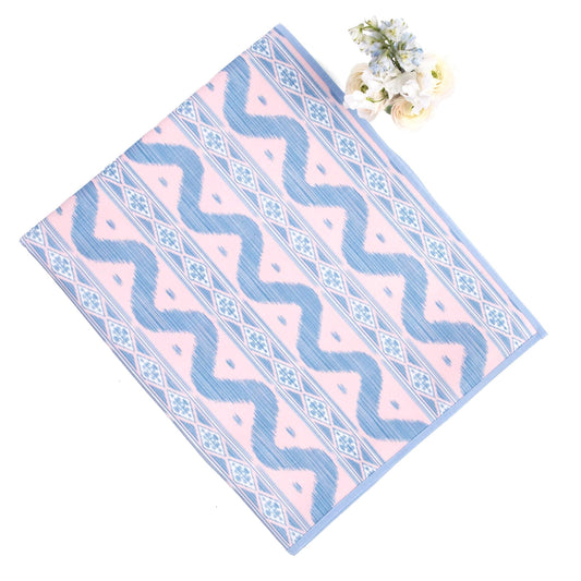Tovaglia Ikat rosa e blu