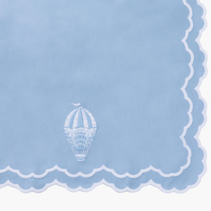 Tovaglioli blu Nikki con mongolfiera (set da 4)