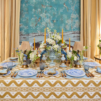 Tovaglia Ikat color caramello