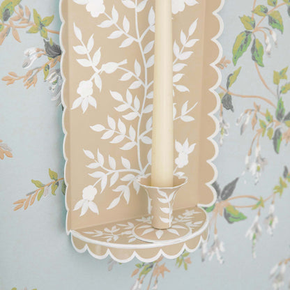 Applique per candela in stucco cinese Tole
