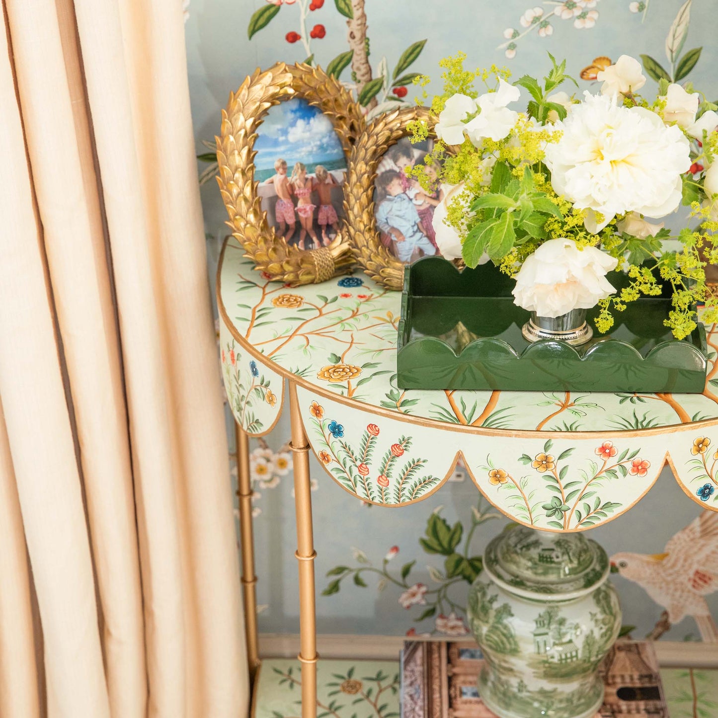 Tavolino Annabelle Chinoiserie Tole