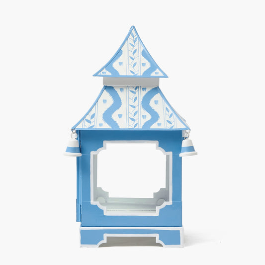 Lanterna Pagoda Ikat Blu