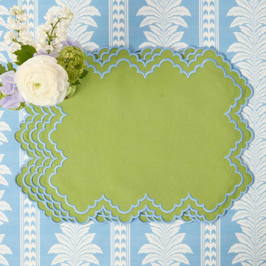 Tovagliette Scarlett Green &amp; Blue (set da 4)
