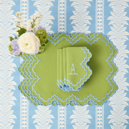 Tovagliette Scarlett Green &amp; Blue (set da 4)
