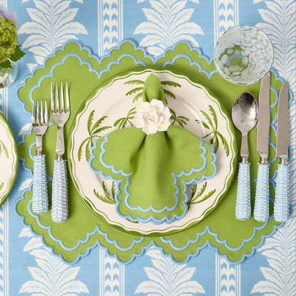 Tovagliette Scarlett Green &amp; Blue (set da 4)