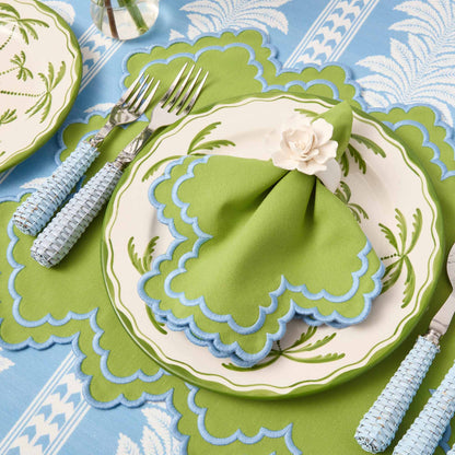 Tovagliette Scarlett Green &amp; Blue (set da 4)