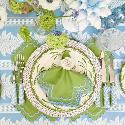 Tovaglioli Scarlett Green &amp; Blue (set da 4)