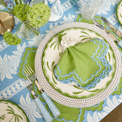 Tovagliette e tovaglioli Scarlett Green &amp; Blue (set da 4)