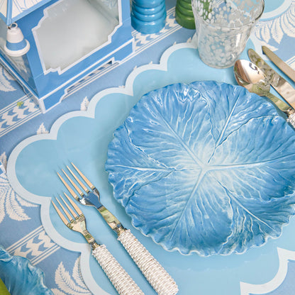 Tovagliette all'americana laccate blu smerlate (set da 4)