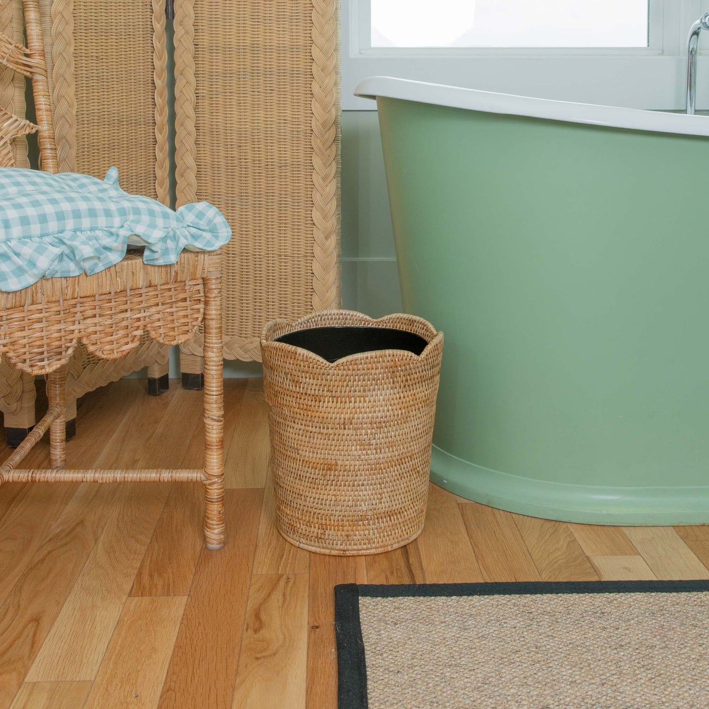 Cestino in rattan naturale