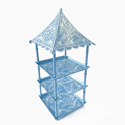 Supporto per pagoda a tre livelli Blue Tole