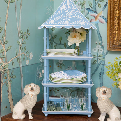 Supporto per pagoda a tre livelli Blue Tole