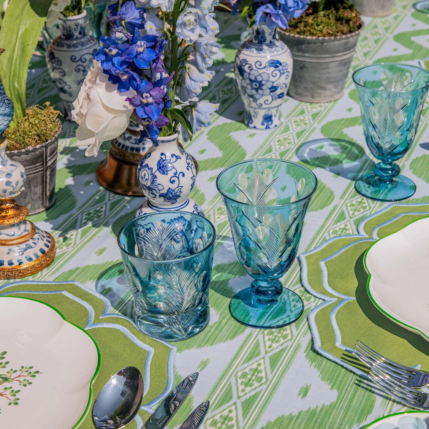 Bicchieri Blue Palm (set da 8)