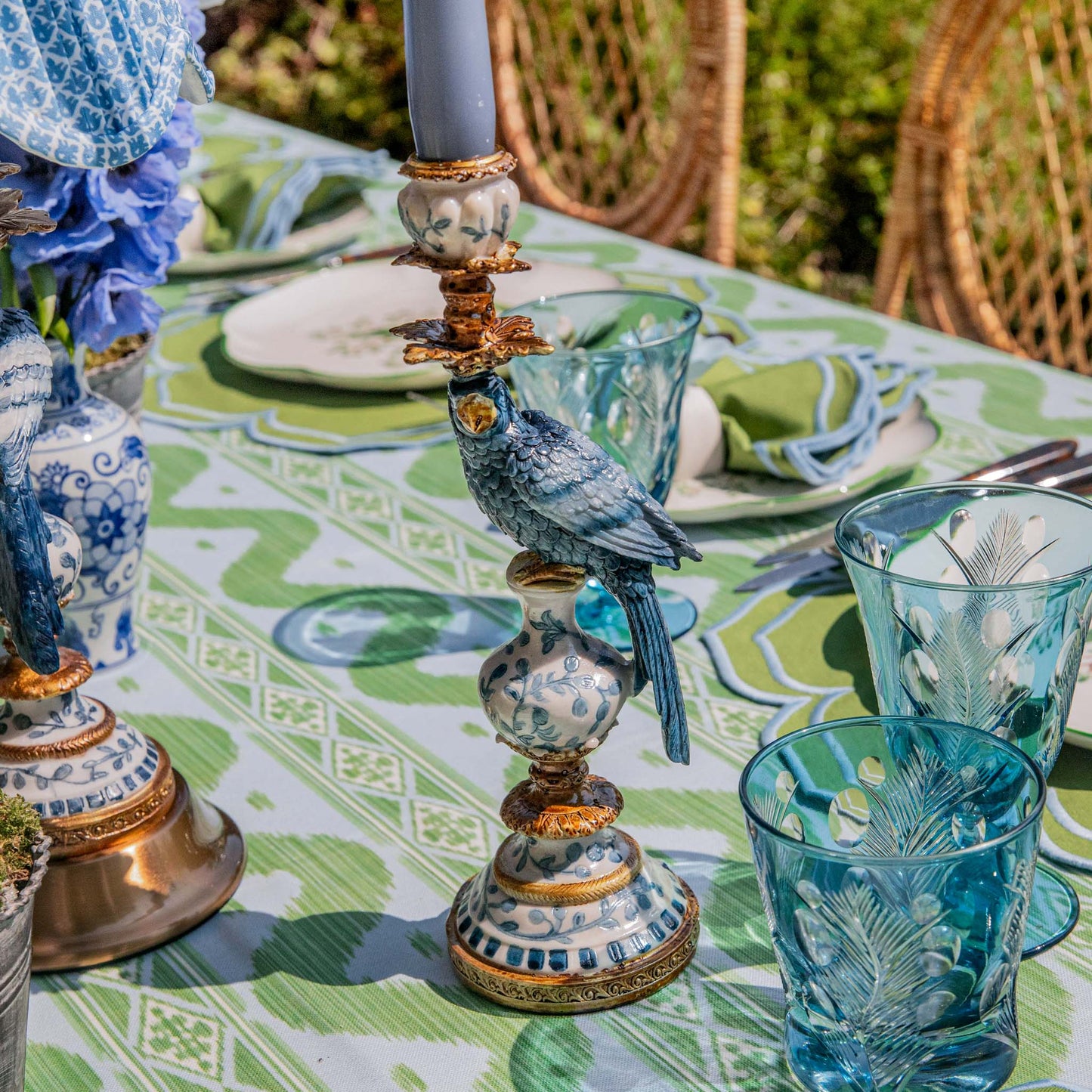 Bicchieri da vino Blue Palm (set da 4)