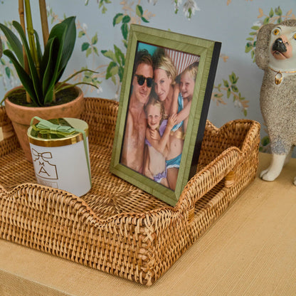 Vassoio in rattan naturale medio