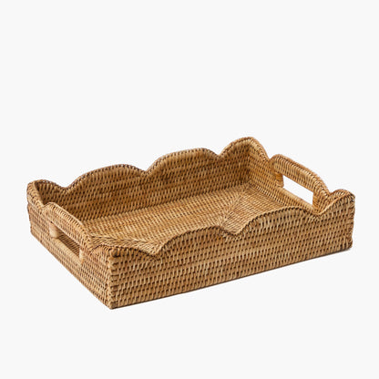 Vassoio in rattan naturale medio
